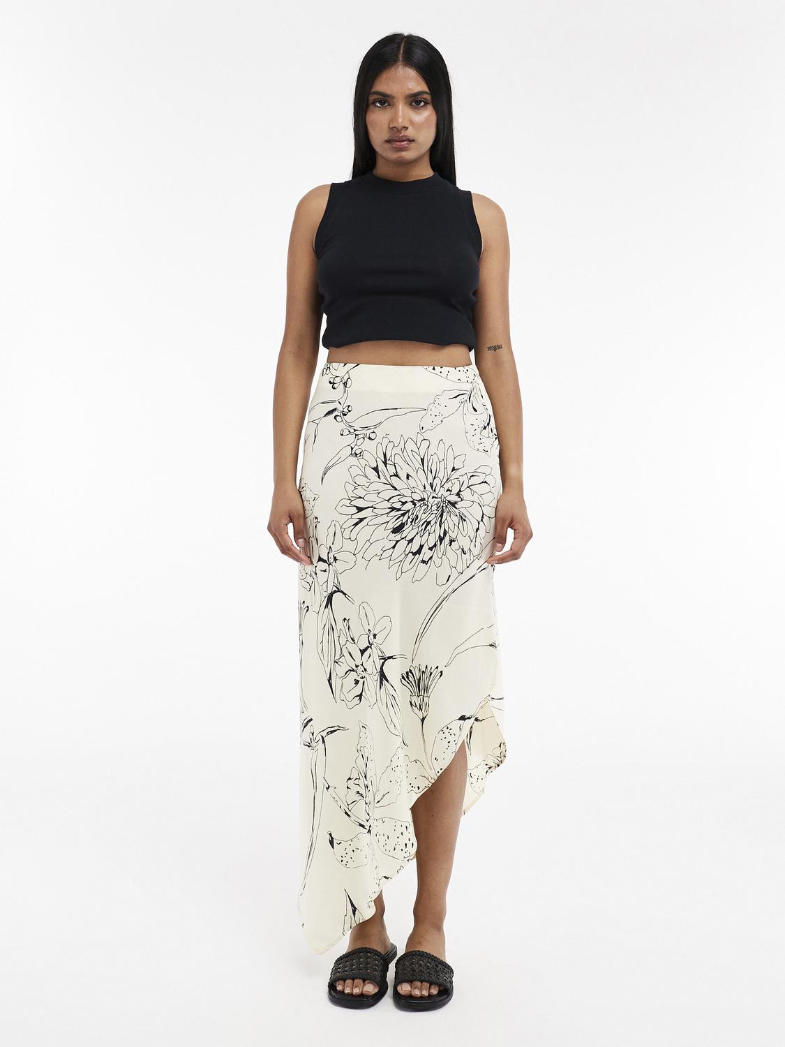 TSMANI PRINTED MAXI SKIRT